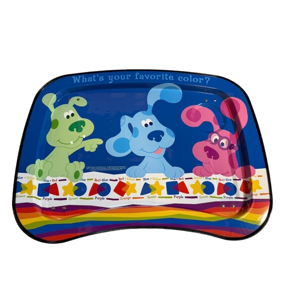 Blues Clues Metal TV 2006 Tray Kidz Trays Cartoon Lap Table Folding Legs - Picture 7 of 8